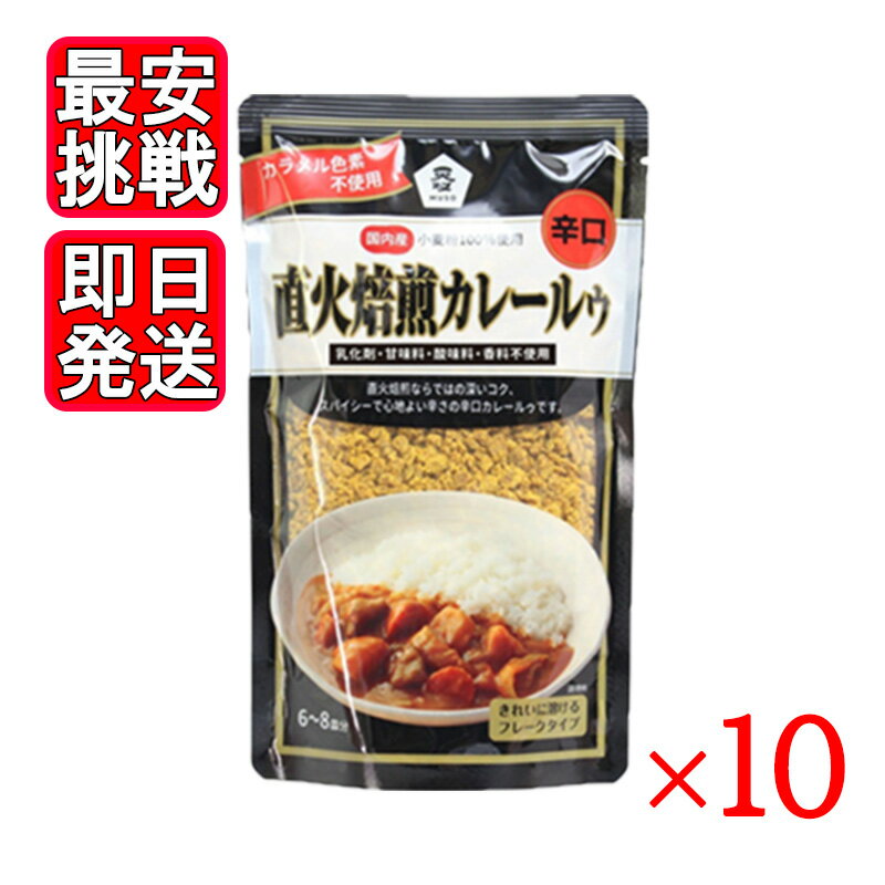 直火焙煎カレールゥ 辛口 170g 10袋セット ムソー 国産 濃厚 カレー