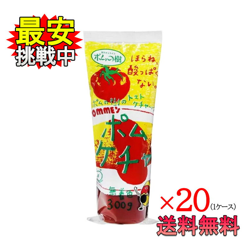 ポムの樹 ケチャップ 300g 20袋セット 1ケース ポム ケチャ 調味料