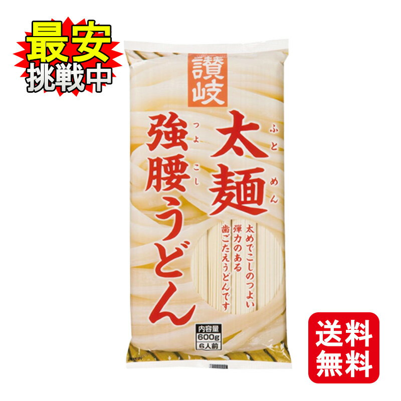 さぬきシセイ 讃岐太麺強腰うどん 600g 乾麺 さぬきうどん