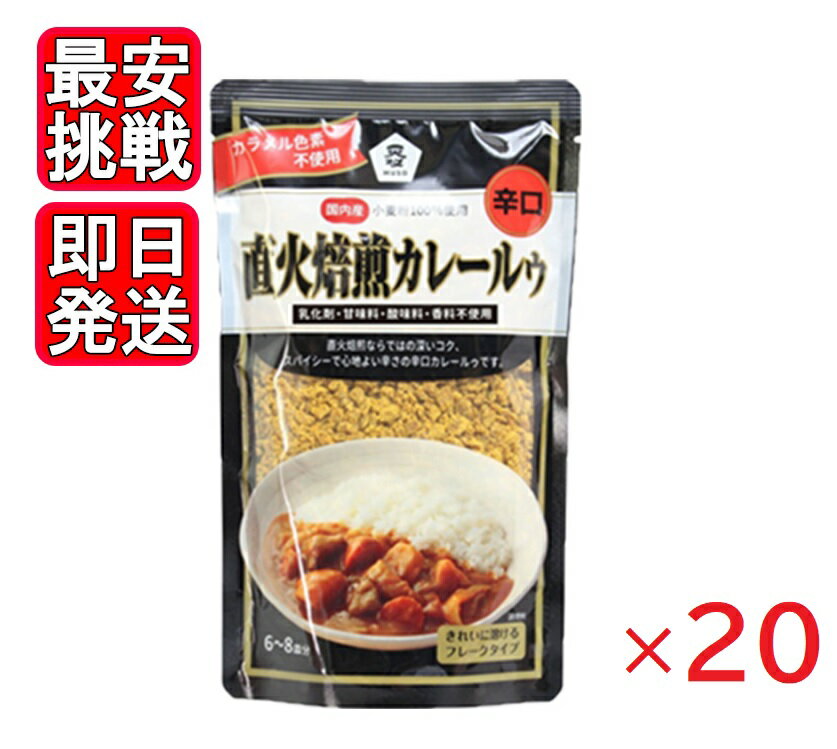 直火焙煎カレールゥ 辛口 170g 20袋セット ムソー 国産 濃厚 カレー