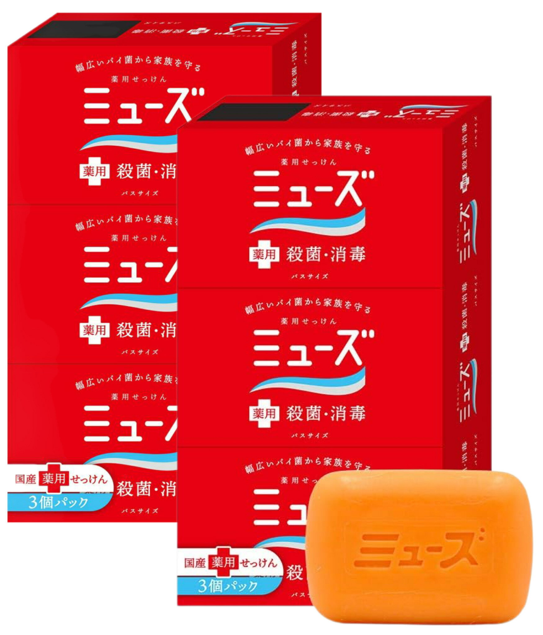 Rakuten - ミューズ バスサイズ 135g×6個セット 薬用石鹸 殺菌＋消毒 医薬部外品 レキットベンキーザー 送料無料