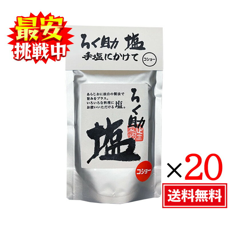 ろく助 塩 コショー 150g 20袋セット 顆粒タイプ 調味料 塩 おにぎり 塩胡椒 食塩 胡椒 東洋食品