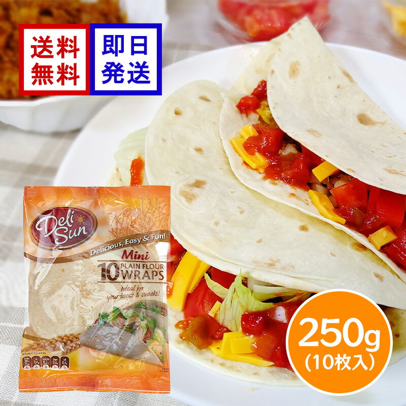 デリサン ミニフラワートルティーヤ 250g 10枚入 トルティーヤ タコス ラップサン...