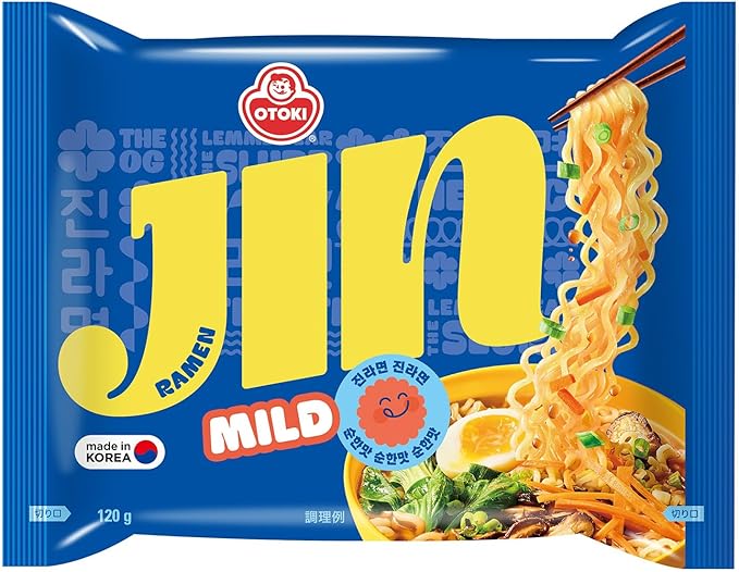 オットギ ジンラーメン マイルド (甘口) 120g 5袋セット 韓国食材 送料無料 worldnext-10011992 World NEXT サンプル画像2