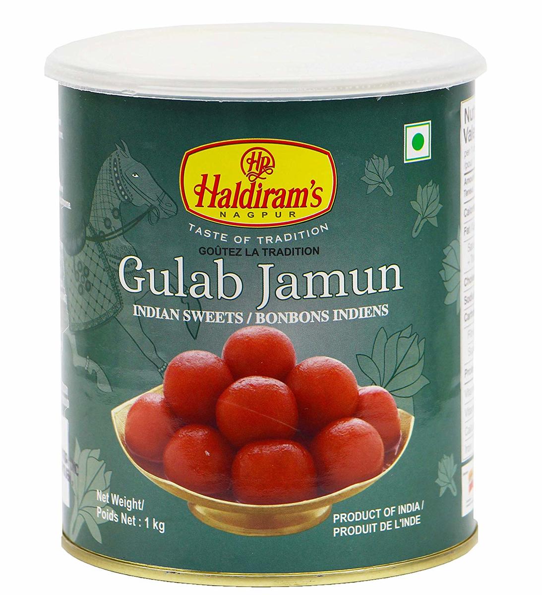 ハルディラム インド グラブジャムン 1kg 1缶 Haldiram's GULAB JAMUN グラバハール GUL BAHAR スイーツ デザート　送料無料のサムネイル