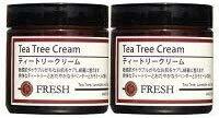 FRESH フレッシュ ティートリークリーム 60g 2個セット スキンケア 保湿クリーム 天然成分100％ 送料無料