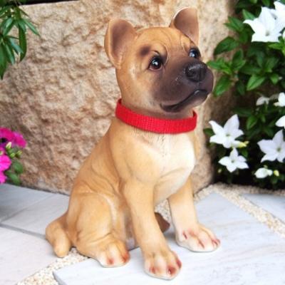 Rakuten - 訳あり 犬の置物 ミックス犬子犬 33046 いぬ イヌ 動物 ガーデン 庭 マスコット オーナメント オブジェ 陶器 リアル ディスプレィ インテリア 雑貨 置物 庭 ガーデンマスコット 雑貨小物