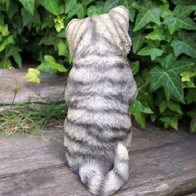 猫の置物 プレイングシバトラ 31233HH キャット ガーデンオブジェ CAT 動物 オーナメント ネコ 雑貨 ガーデン オブジェ ガーデニング インテリア マスコット アニマル リアル ディスプレィ ねこ グッズ [3]