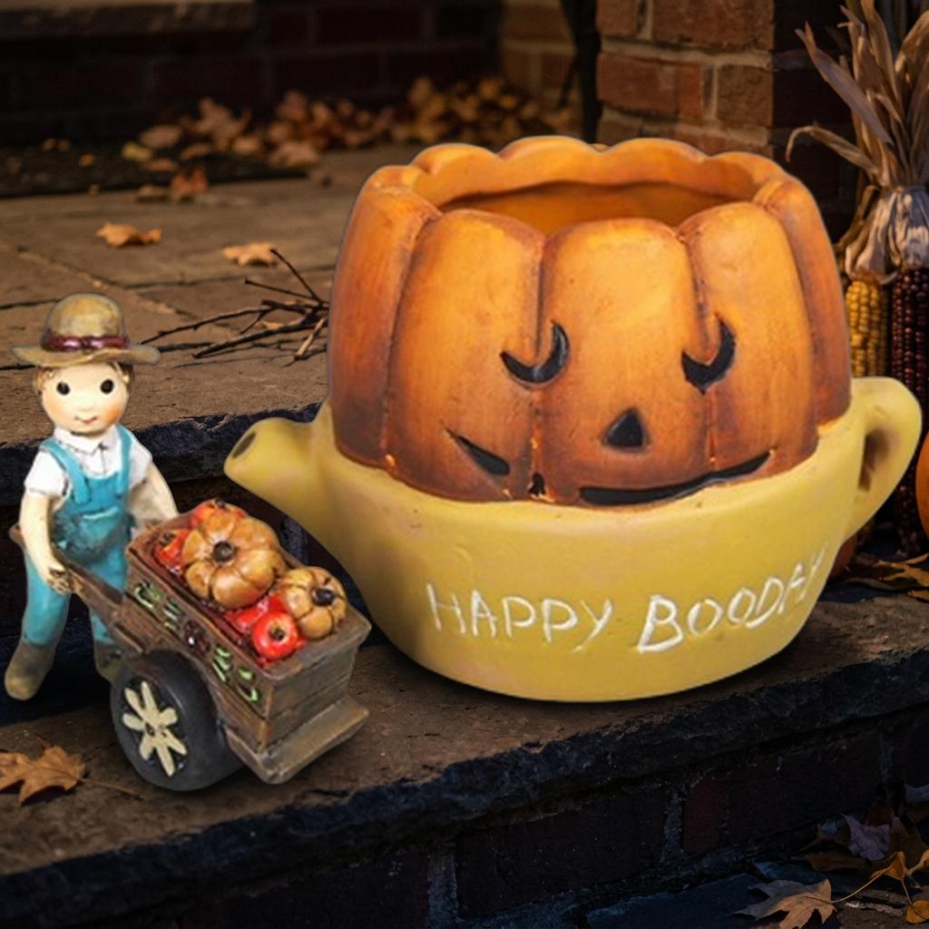 楽天市場】ハロウィン オーナメント パンプキン テラコッタの通販