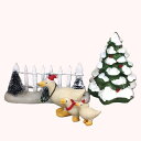 アヒル親子の散歩とミニツリーの3品セット XM01 クリスマス スノーマン Xマス オーナメント サンタクロース 置物 雑貨 ツリー 飾り クリスマス商品 装飾