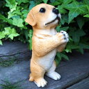 犬の置物 ラブラドールのお願い 7364HT いぬ イヌ 動物 オーナメント ガーデン インテリア 雑貨 置物 庭 ガーデンマスコット 雑貨小物 ディスプレィ 陶器 リアル