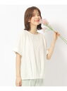 【SALE/30%OFF】大人の甘さをプラスする フロント刺繍 ドルマントップス SHOO・LA・RUE シューラルー トップス カットソー・Tシャツ ピンク ...