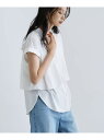 【SALE/20%OFF】2WAYペプラムシャツ GALLEST インディヴィ トップス シャツ・ブラウス ブルー ネイビー ホワイト ブラック【RBA_E】【...