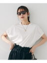 スリーブミニタックプルオーバー UNTITLED アンタイトル トップス カットソー・Tシャツ レッド ブラック ブラウン ホワイト【先行予約】*【送料無料】[...