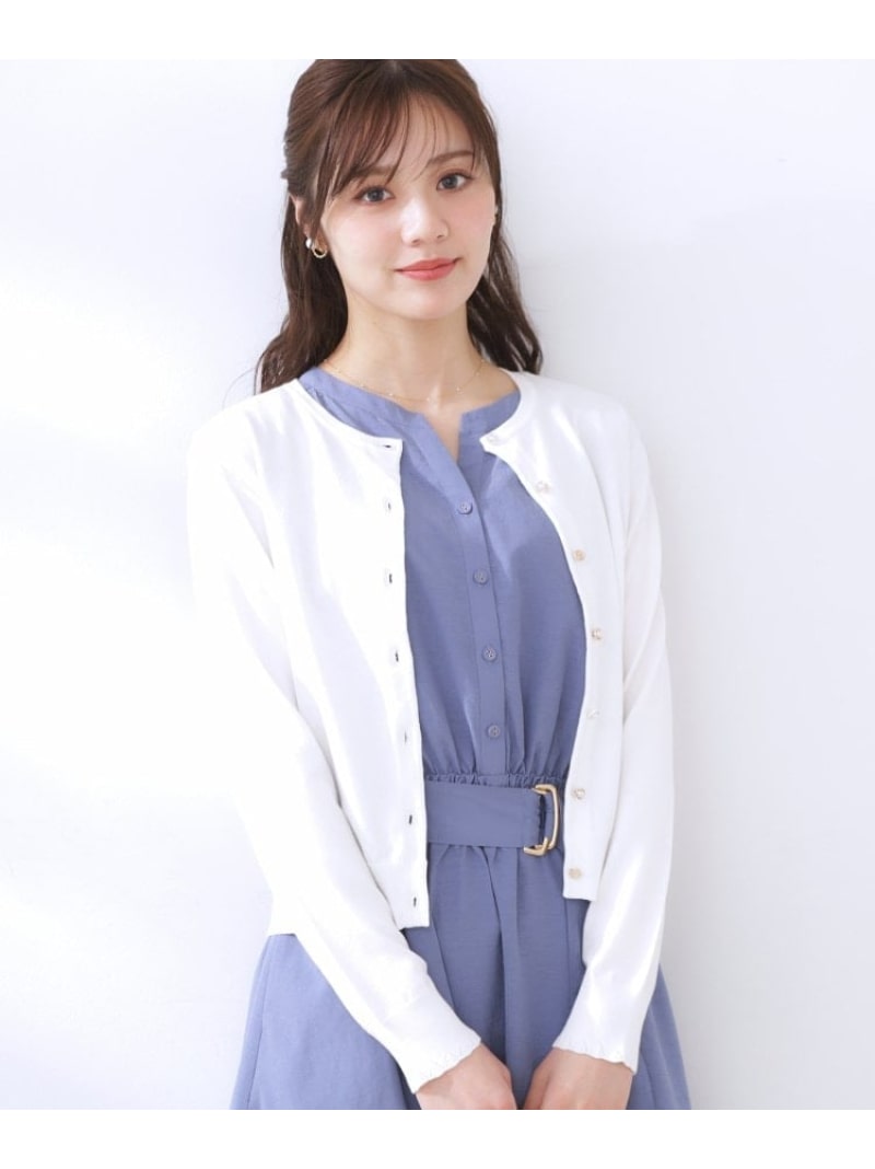 【SALE／40%OFF】イロイロ釦ニットカーデ Couture Brooch クチュールブローチ トップス カーディガン ホワイト ピンク ブルー【RBA_E】[Rakuten Fashion]のサムネイル