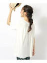 【SALE/50%OFF】【UV】後ろ姿で魅せる とろみバックデザイントップス SHOO・LA・RUE シューラルー トップス カットソー・Tシャツ ホワイト ...