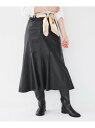 【SALE/80%OFF】【柔らかい/マーメイドシルエット】レザー調 フレアスカート UNTITLED アンタイトル スカート その他のスカート ブラック【RB...