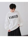 【SALE/20%OFF】フロッキーロゴスウェット【洗濯機洗い可】 OPAQUE.CLIP オペークドットクリップ トップス カットソー・Tシャツ ホワイト グ...