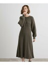 【SALE/44%OFF】透かし柄アレンジニットワンピース grove グローブ ワンピース・ドレス その他のワンピース・ドレス ベージュ ブラック パープル【...
