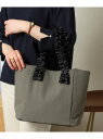 【SALE/50%OFF】【A4対応】ヌビ風フリル手トート ITS' DEMO イッツデモ バッグ トートバッグ ブルー ピンク グレー【RBA_E】[Raku...