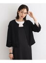 【SALE/60%OFF】【洗える/UVケア/SETUP可能】バルーンスリーブブルゾン INDIVI インディヴィ ジャケット・アウター ブルゾン・ジャンパー ...