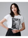 【コットン100/プリントロゴ】フォトTシャツ UNTITLED アンタイトル トップス カットソー・Tシャツ ホワイト グレー【送料無料】[Rakuten F...