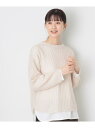 【SALE/70%OFF】【洗える】ウールブレンドメッシュニット Dessin デッサン トップス ニット ホワイト ブルー ネイビー【RBA_E】[Rakut...