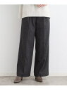 【SALE/60%OFF】【ウール混】ネップヘリンボーン ワイドパンツ INDIVI インディヴィ パンツ その他のパンツ グレー【RBA_E】【送料無料】[R...