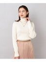 【SALE/70%OFF】【追加/アンサンブル可能/洗える】クリアウール リブタートルニット UNTITLED アンタイトル トップス ニット ホワイト グレー...