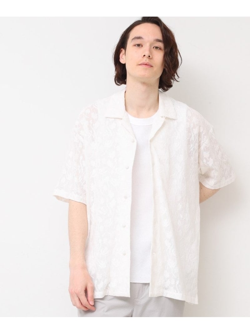 【SALE/52%OFF】【洗える・インド刺繍】インドレースシャツ Dessin デッサン トップス シャツ・ブラウス ホワイト ブラック【RBA_E】【送料無...