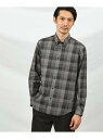 【SALE／40%OFF】千鳥 チェック ボタンダウンシャツ TAKEO KIKUCHI タケオキクチ トップス シャツ・ブラウス ブラック ネイビー【RBA_E】【送料無料】[Rakuten Fashion]