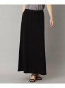 【SALE/20%OFF】【洗える/ウエストゴム】リネン裏毛スカート DRESSTERIOR ドレステリア スカート ロング・マキシスカート グレー ブラック ...