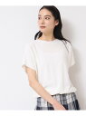 【SALE/40%OFF】【洗える・4サイズ展開】後ろボタンニットプルオーバーフレンチスリーブ Dessin デッサン トップス ニット グレー ホワイト ブル...