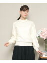 【SALE/30%OFF】【華やか/ネックレス要らず/ふんわりボリューム袖】パール調ハイネックニット ITS' DEMO イッツデモ トップス ニット ブルー ...