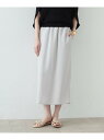 【SALE/55%OFF】リラックスストレートスカート GALLEST インディヴィ スカート ロング・マキシスカート ブラック グレー【RBA_E】【送料無料...