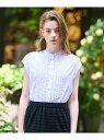 バンドカラーフリルブラウス DRESSTERIOR ドレステリア トップス シャツ・ブラウス ベージュ ホワイト ブラック【送料無料】[Rakuten Fash...