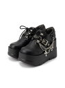 【SALE/50%OFF】厚底チェーン付きパンプス csT&P エスペランサ シューズ・靴 パンプス パープル ブラック ホワイト【RBA_E】[Rakuten...