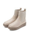 【SALE/20%OFF】【高レビュー/撥水】すっぽりラクラク はきぐちニットブーツ SHOO・LA・RUE シューラルー シューズ・靴 ブーツ ネイビー ブラ...