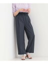 【SALE/10%OFF】【S-LL/ひんやり/吸水速乾】ウエストフリルがアクセント さらりとしたワイドパンツ SHOO・LA・RUE シューラルー パンツ そ...