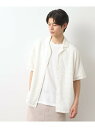 【SALE/30%OFF】インド刺繍半袖シャツ 【親子リンク/洗濯機OK】 THE SHOP TK ザ ショップ ティーケー トップス シャツ・ブラウス ホワイ...