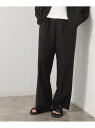 【SALE/30%OFF】タックワイドスラックス【セットアップ可/洗濯機OK】 THE SHOP TK ザ ショップ ティーケー パンツ その他のパンツ ブラッ...