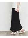 【SALE/40%OFF】【セットアップ可】パッチワーク風スカシ編みスカート THE SHOP TK ザ ショップ ティーケー スカート ロング・マキシスカート...