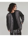 【SALE/60%OFF】フェイクスエードVカーディガン tk.TAKEO KIKUCHI ティーケータケオキクチ トップス カーディガン グレー ベージュ ネ...