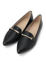 【SALE/60%OFF】ビット付きポインテッドトゥローファー ESPERANZA エスペランサ シューズ・靴 パンプス ブラウン ブラック【RBA_E】[Ra...