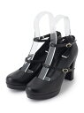 【SALE/60%OFF】5WAYチャンキーヒール厚底パンプス ESPERANZA エスペランサ シューズ・靴 パンプス ブラック ベージュ オレンジ【RBA_...