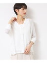 【SALE/46%OFF】【洗える】メッシュカーディガン Dessin デッサン トップス カーディガン ホワイト ブラック【RBA_E】【送料無料】[Raku...