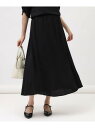 【SALE/70%OFF】【セットアップ可/ウエストゴム/パウダータッチ】シルキーキュプラ ロングスカート UNTITLED アンタイトル スカート ロング・マ...