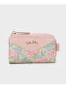 ノーソップ ブルーム柄 キーケース LAURA ASHLEY HOME ローラ アシュレイ 財布・ポーチ・ケース その他の財布・ポーチ・ケース グレー ピンク【...