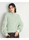 【SALE/40%OFF】mixシャギーハイネックショート/洗える THE SHOP TK ザ ショップ ティーケー トップス ニット グリーン パープル ブル...