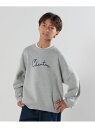 【SALE/30%OFF】【110-140cm/男女兼用】スウェットライクロゴニット SHOO・LA・RUE シューラルー トップス ニット ブルー ブラック ...